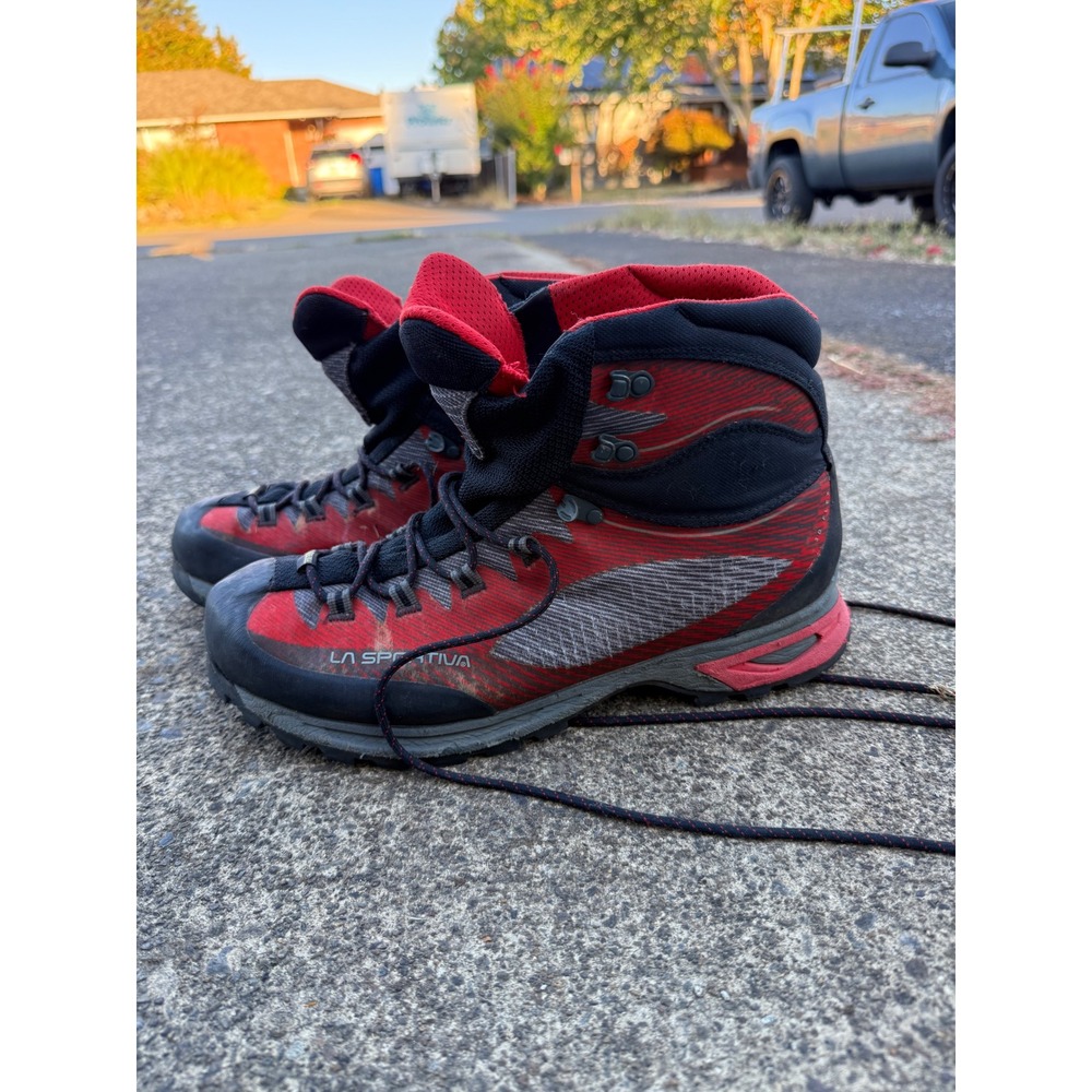La Sportiva Trango TRK GTX Hiking Boots Mens 12.5 Red Black Gore-Tex Vibram